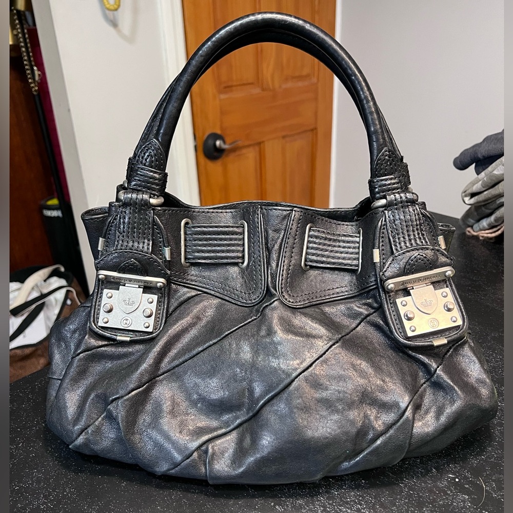 Pink Tag Y2K Juicy Couture Slouchy Hobo Leather Shoulder Bag